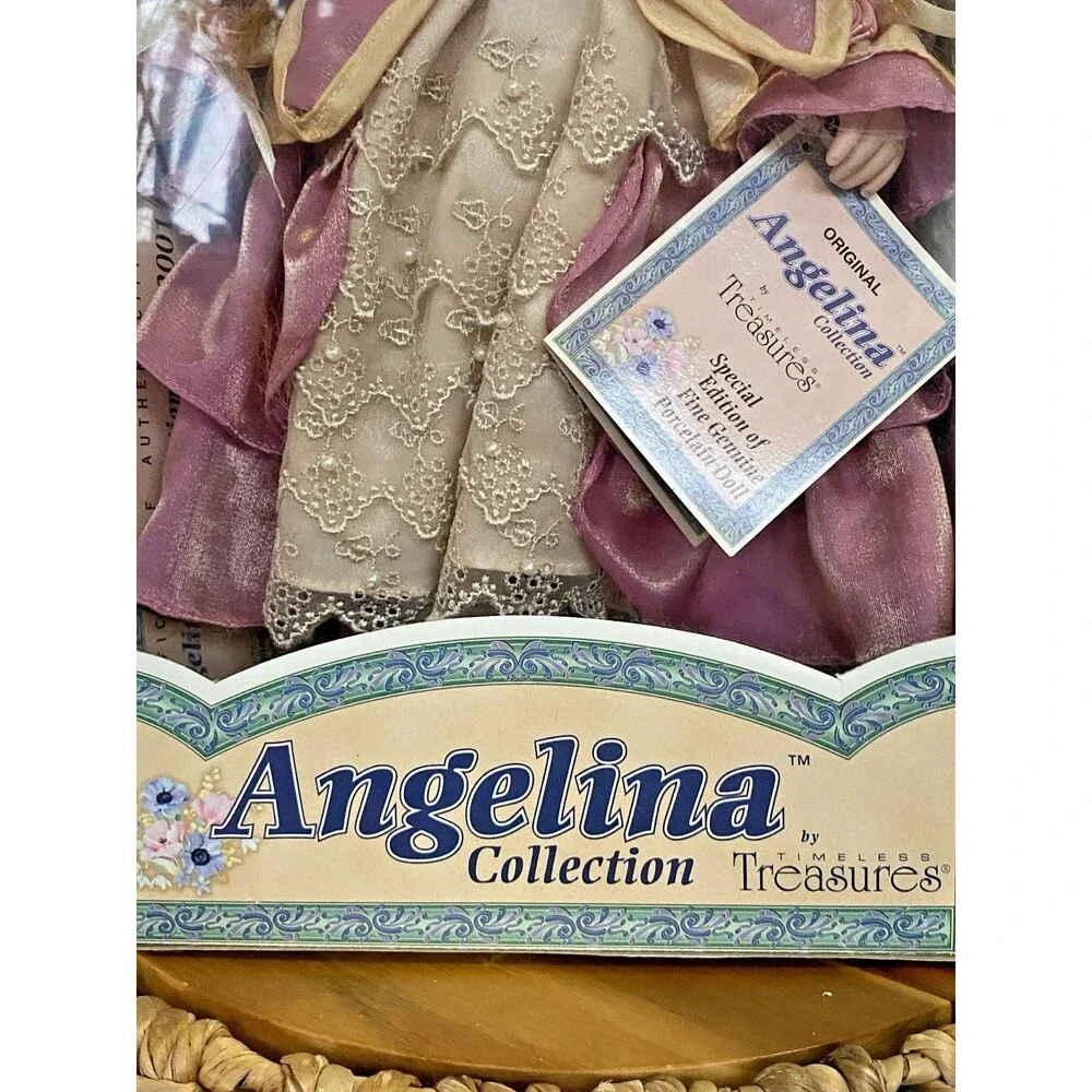 Angelina Collection Porcelain Doll  LTD Edition COA 2001 Timeless Treasures 16”